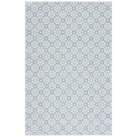 Safavieh 8 x 10 ft. MSR400 Contemporary Power Loomed Rectangle Rug Blue & Beige MSR4491M-8